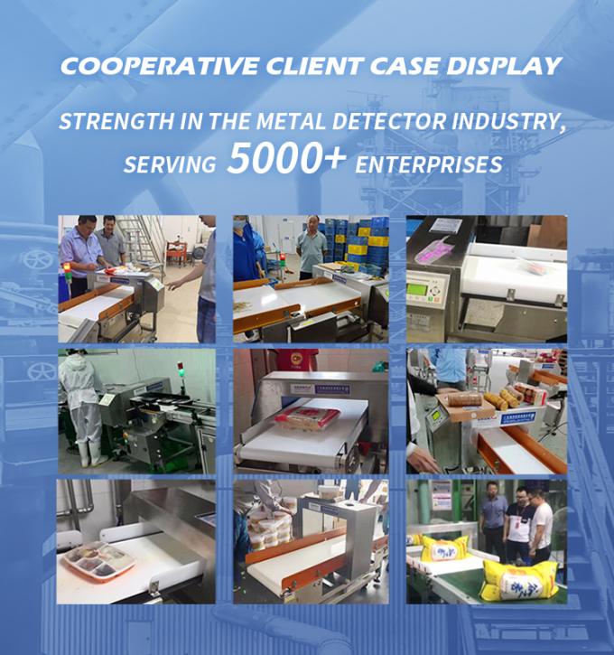 ناقل محترف للسيارات الفولاذ المقاوم للصدأ كعك الجبن المأكولات البحرية الحليب البسكويت اللحوم الغذاء كاشف المعادن المعتمد CE 5