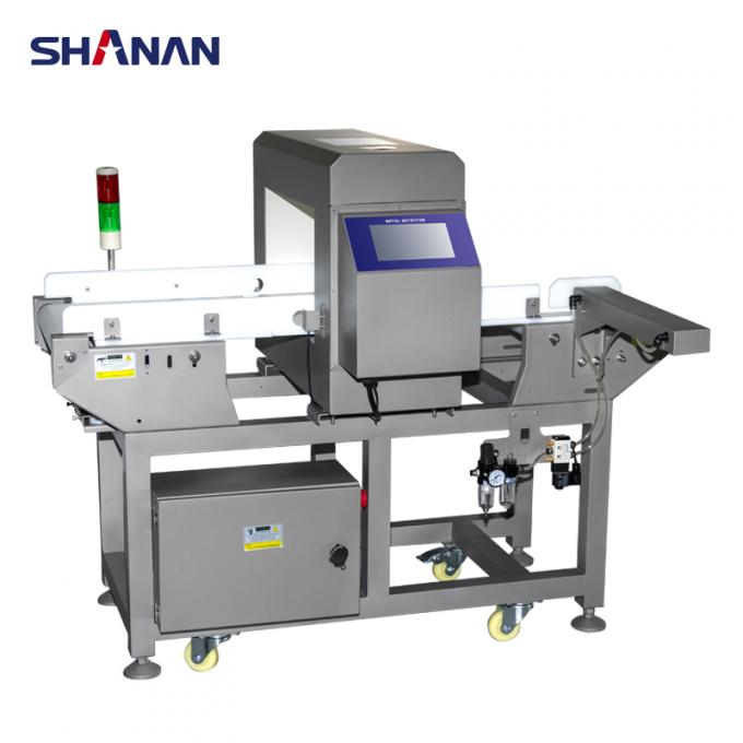 ناقل محترف للسيارات الفولاذ المقاوم للصدأ كعك الجبن المأكولات البحرية الحليب البسكويت اللحوم الغذاء كاشف المعادن المعتمد CE 9