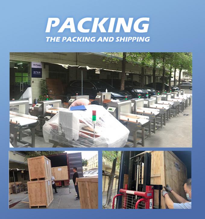 ناقل محترف للسيارات الفولاذ المقاوم للصدأ كعك الجبن المأكولات البحرية الحليب البسكويت اللحوم الغذاء كاشف المعادن المعتمد CE 17