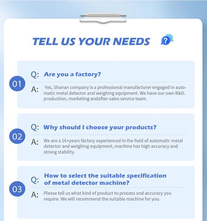 نفق ناقل عالي الحساسية بشاشة لمس كاشف معادن غذائية دقيق الكشف 19