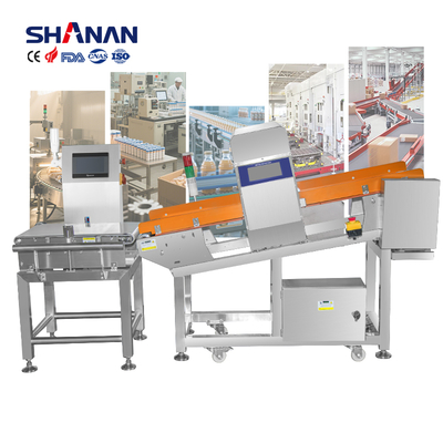 كاشف المعادن الصناعي المشترك مع آلة قياس الوزن للسيطرة على جودة الأغذية