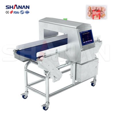 كاشف معادن لحزام ناقل صناعة الأغذية للحوم والمأكولات البحرية والخضروات والفواكه مع الرفض