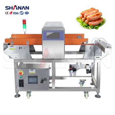 كاشف معادن للأغذية والأدوية مع حزام إيقاف أوتوماتيكي لصناعة الأغذية لمصنع الأغذية