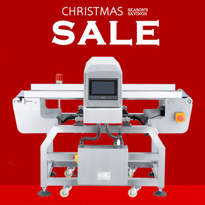 كاشف معادن لسيور ناقلة تغليف رقائق الألومنيوم في صناعة الأغذية.