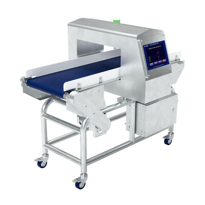 حزام ناقل كاشف المعادن الغذائية إنذار توقف  سلامة إنتاج الغذاء  حساسية عالية الشركة المصنعة الأصلية